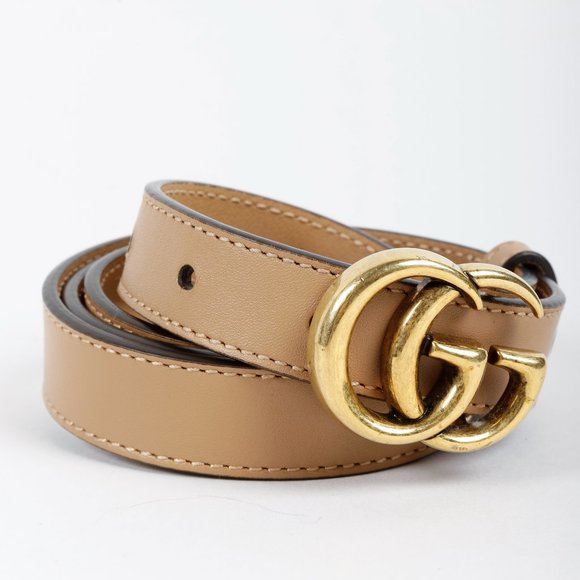Gucci Accessories - SOLD - Gucci GG Tan Leather Belt